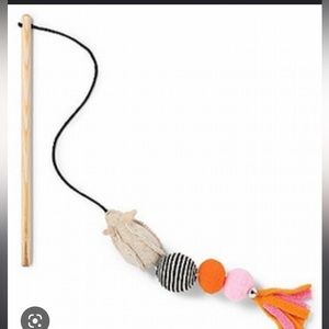 (4) Boots & Barkley  Catnip Chase Cat Wand Tassels The Mouse Cat Toys